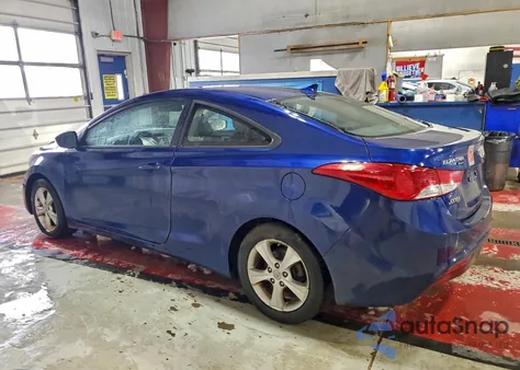 2013 Hyundai Elantra Coupe Gs из США, поврежденный, VIN KMHDH6AE6DU006838